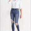 Full Size High Rise Skinny Jeans e27.0 | Emf - 26 / Faux