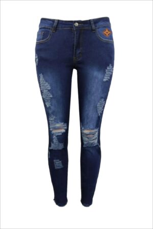 Jeans e3.1 | Proteck’d Apparel - Faux Leather / Blue Denim -